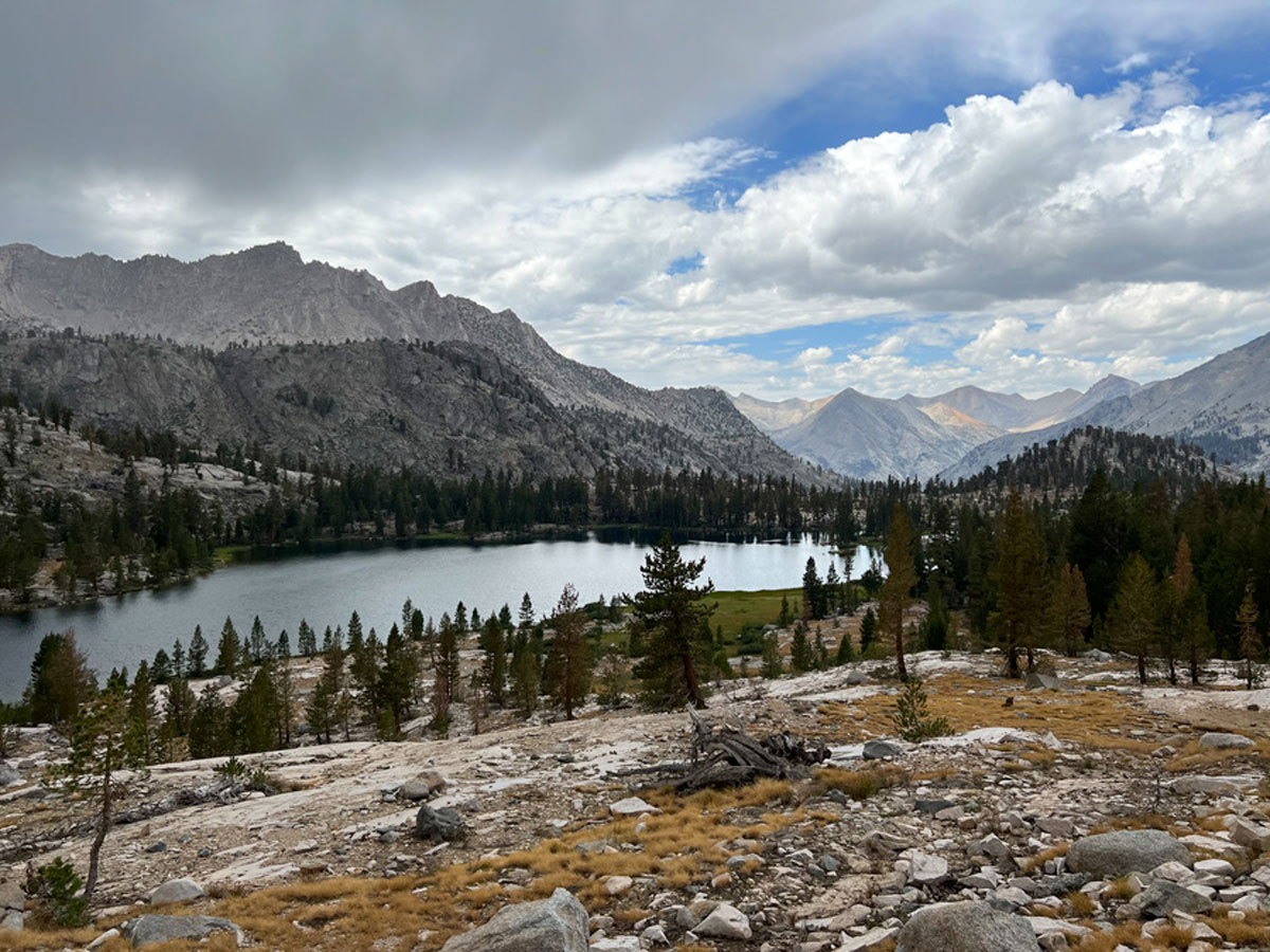 Arrowhead Lake, along the Rae Lakes Loop in Kings Canyon National Park.