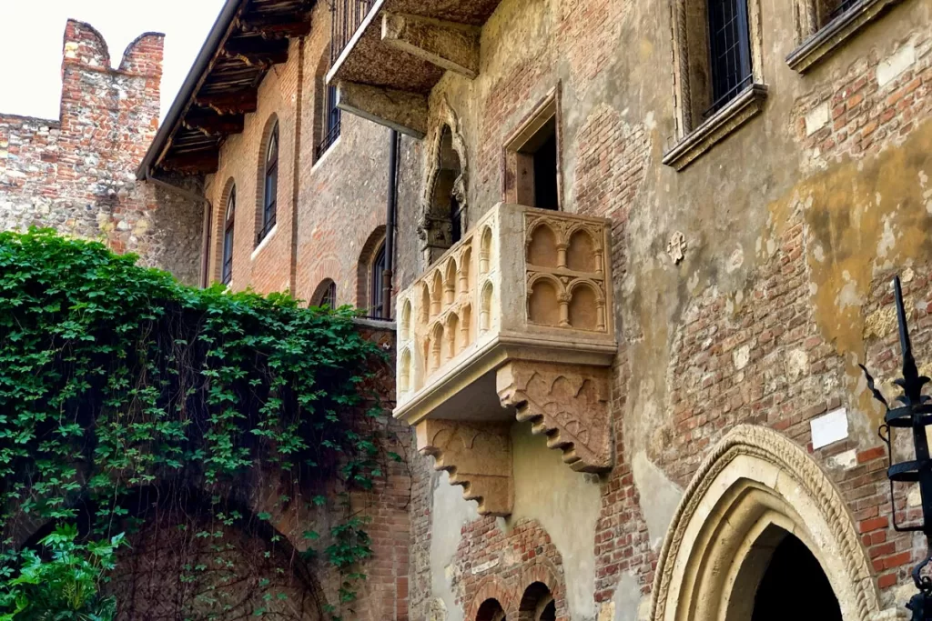 Juliet's balcony in Verona, Italy, the supposed home of the character from Shakespeare's "Romeo and Juliet."